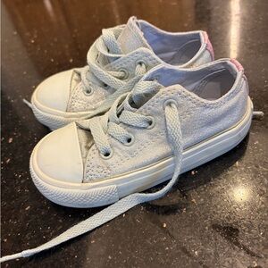 Converse Light Blue Kids Sneakers